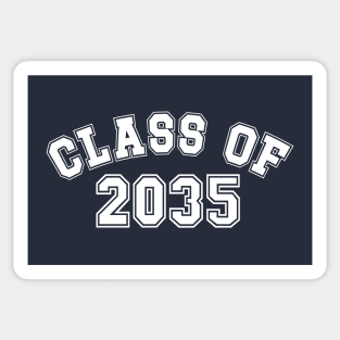 Class of 2035, kindergarten to graduation, grow with me- white Sticker